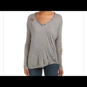 Vintage Havana Distressed Knit Top
